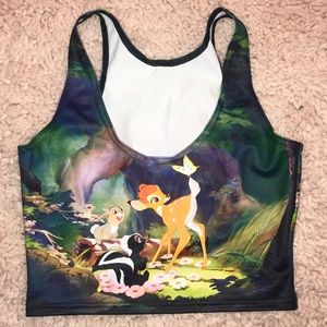 Blackmilk Disney Bambi Reversible Crop top Small